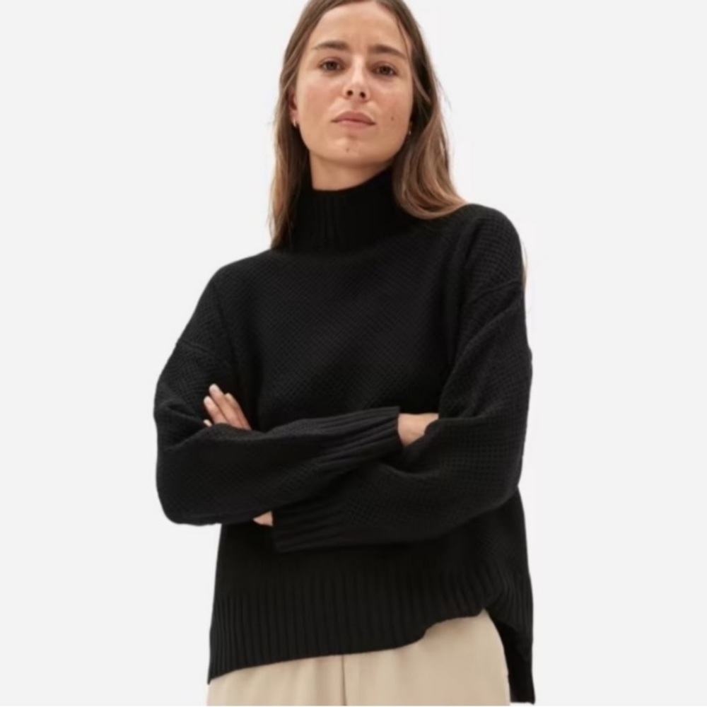 Everlane Cashmere Stroopwafel Turtleneck Sweater